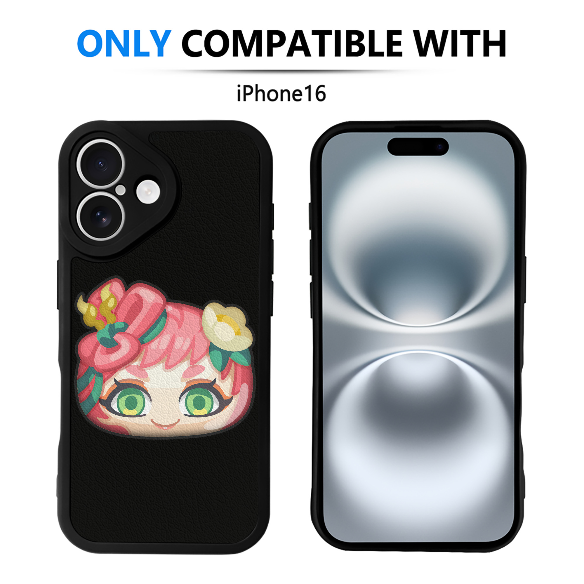 （画像用） 妖怪ウォッチ Yo-kai Watch 【iPhone 16シリーズ対応】シリコンスマホケース（レザー調） 材質：シリコン